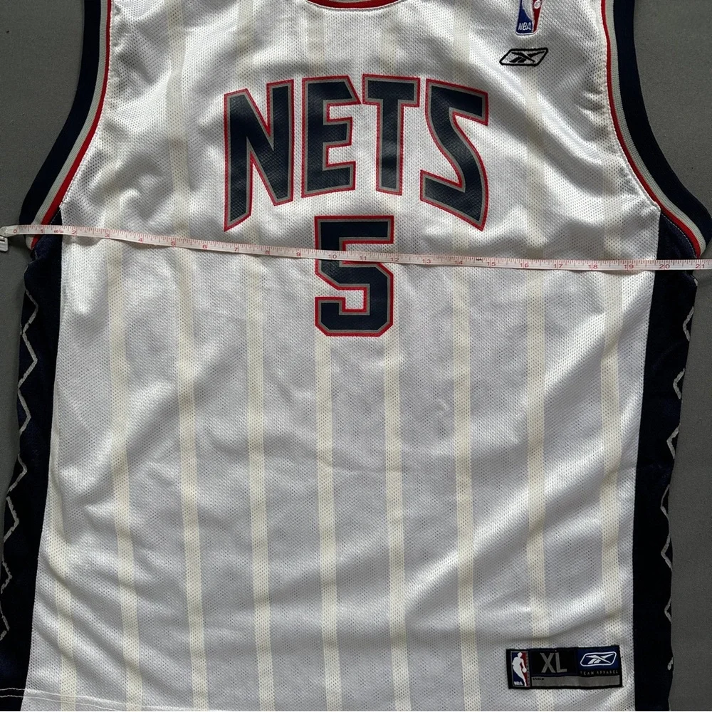 Reebok Nets Jersey SIZE XL Kidd Number 5 - Picture 5 of 8